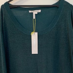 BCBGeneration Green long sleeve dress w/shimmer